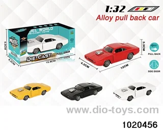 1:32 alloy pull back car in window box