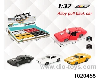 1:32 alloy pull back car in display box