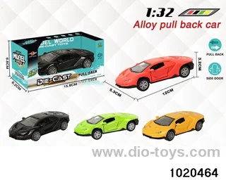 1:32 alloy pull back car in window box