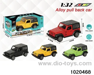 1:32 alloy pull back car in window box