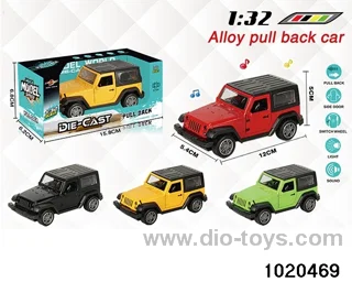1:32 alloy pull back car W L/M in window box
