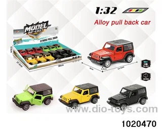 1:32 alloy pull back car in display box