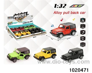 1:32 alloy pull back car W L/M in display box