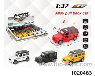 1:32 alloy pull back car W L/M in display box