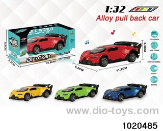 1:32 alloy pull back car W L/M in window box