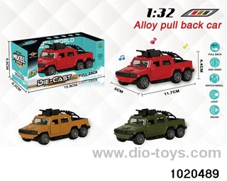 1:32 alloy pull back car W L/M in window box