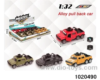 1:32 alloy pull back car in display box