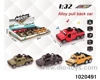 1:32 alloy pull back car W L/M in display box