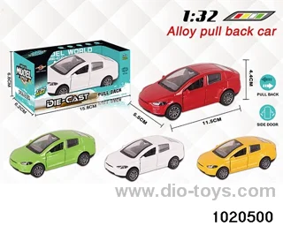 1:32 alloy pull back car in window box