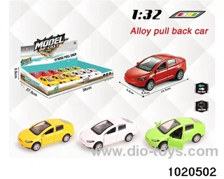 1:32 alloy pull back car in display box