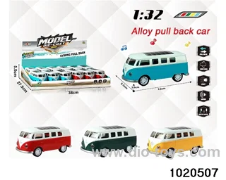 1:32 alloy pull back car W L/M in display box