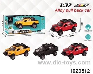 1:32 alloy pull back car in window box