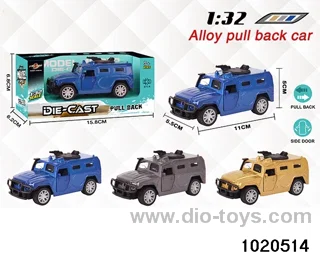 1:32 alloy pull back car in window box