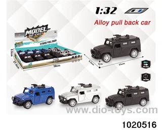 1:32 alloy pull back car in display box