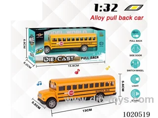 1:32 alloy pull back car W L/M in window box