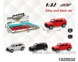 1:32 alloy pull back car in display box