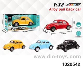 1:32 alloy pull back car in window box