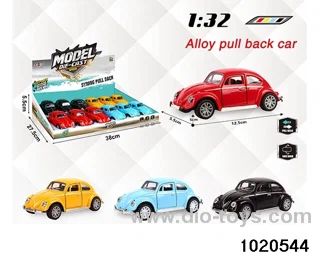 1:32 alloy pull back car in display box