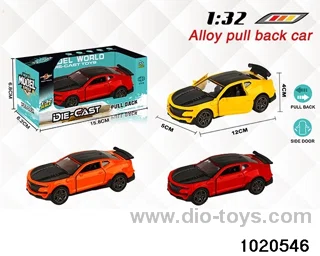 1:32 alloy pull back car in window box