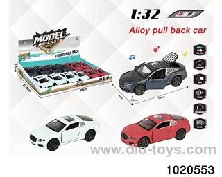 1:32 alloy pull back car W L/M in display box