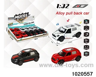 1:32 alloy pull back car W L/M in display box