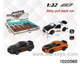 1:32 alloy pull back car in display box