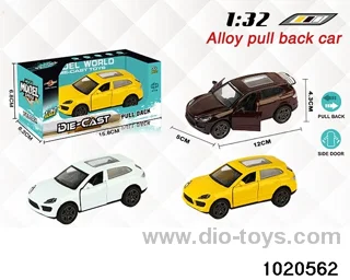 1:32 alloy pull back car in window box