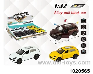 1:32 alloy pull back car W L/M in display box