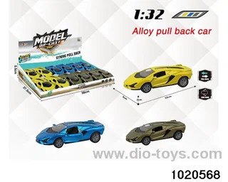 1:32 alloy pull back car in display box