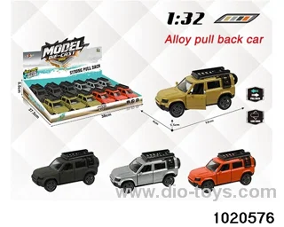 1:32 alloy pull back car in display box
