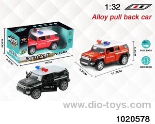 1:32 alloy pull back car in window box