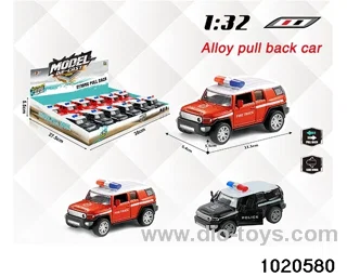 1:32 alloy pull back car in display box