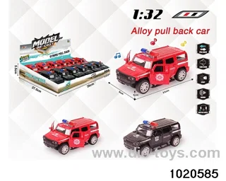 1:32 alloy pull back car W L/M in display box