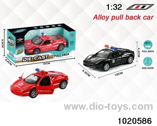 1:32 alloy pull back car in window box