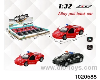 1:32 alloy pull back car in display box