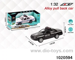 1:32 alloy pull back car in window box