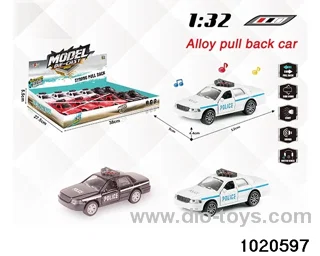 1:32 alloy pull back car W L/M in display box