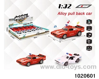 1:32 alloy pull back car W L/M in display box