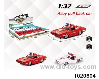 1:32 alloy pull back car in display box