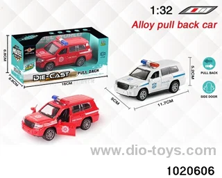 1:32 alloy pull back car in window box