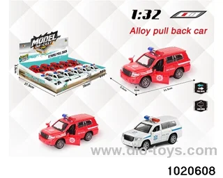 1:32 alloy pull back car in display box