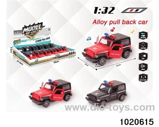 1:32 alloy pull back car W L/M in display box