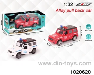 1:32 alloy pull back car in window box