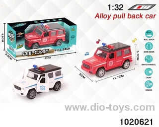 1:32 alloy pull back car W L/M in window box