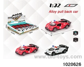 1:32 alloy pull back car in display box