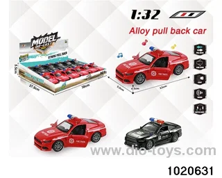 1:32 alloy pull back car W L/M in display box