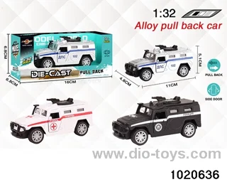 1:32 alloy pull back car in window box