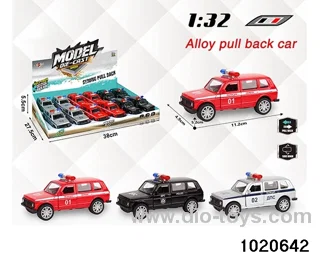 1:32 alloy pull back car in display box