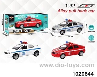1:32 alloy pull back car in window box