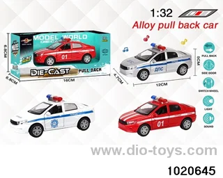 1:32 alloy pull back car W L/M in window box